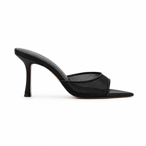 Velora Noir Mesh Heels